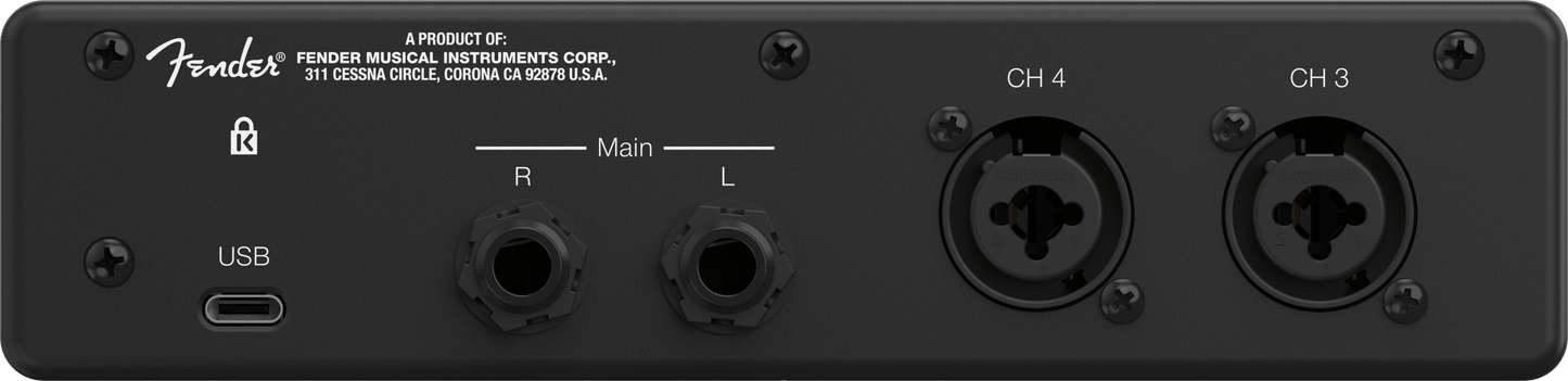Fender Studio QUANTUM LT 4 4x2 USB-C Audio Interface