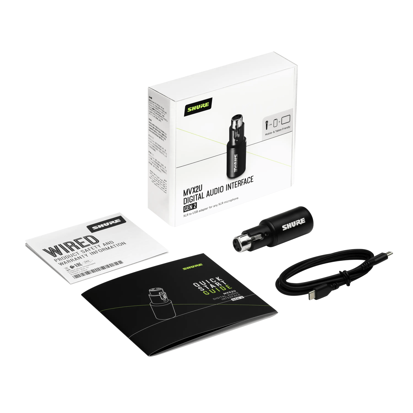 Shure MVX2U G2 Digital Audio Interface