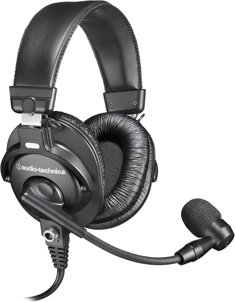 Audio Technica BPSH1 Broadcast Stereo Headset With Dynamic Boom Microphone