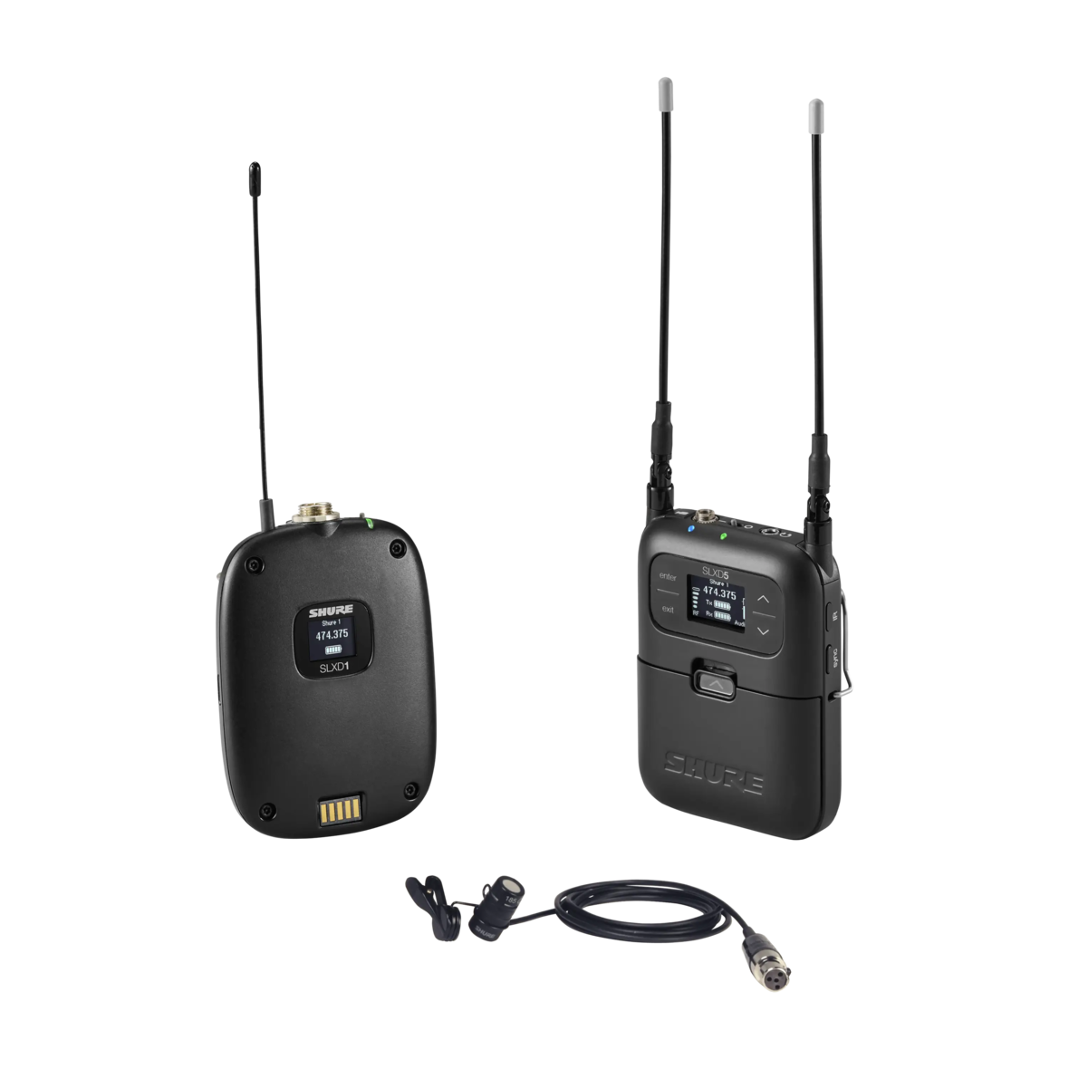 Shure SLXD15/W85 Portable Wireless Lavalier System with WL185 Microphone