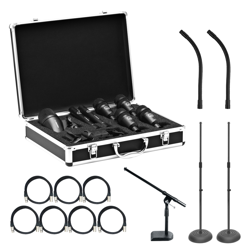 Drum Microphone Kit Bundle - AKG SESSION 1 (7pcs)