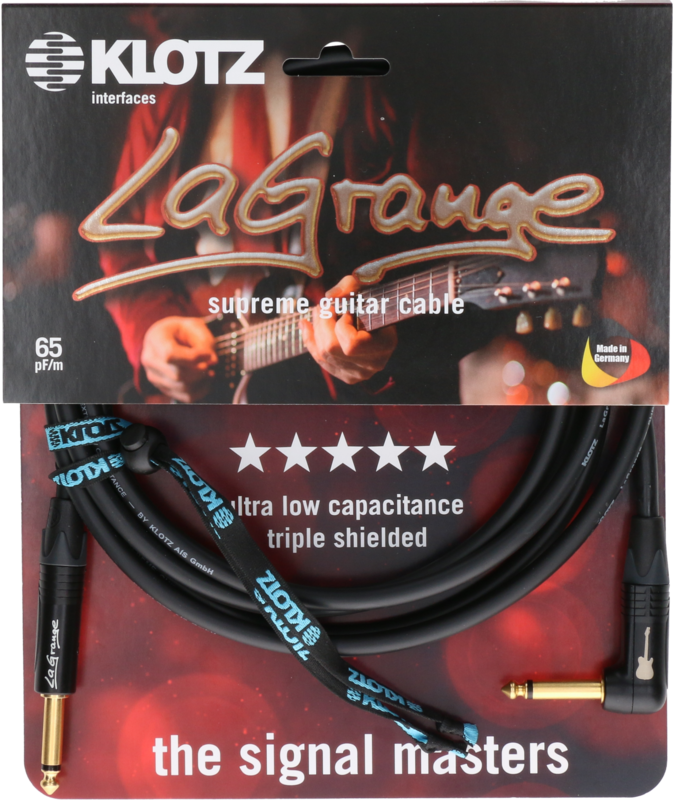 Klotz LAPR0300 LaGrange 3m Angled Instrument Cable