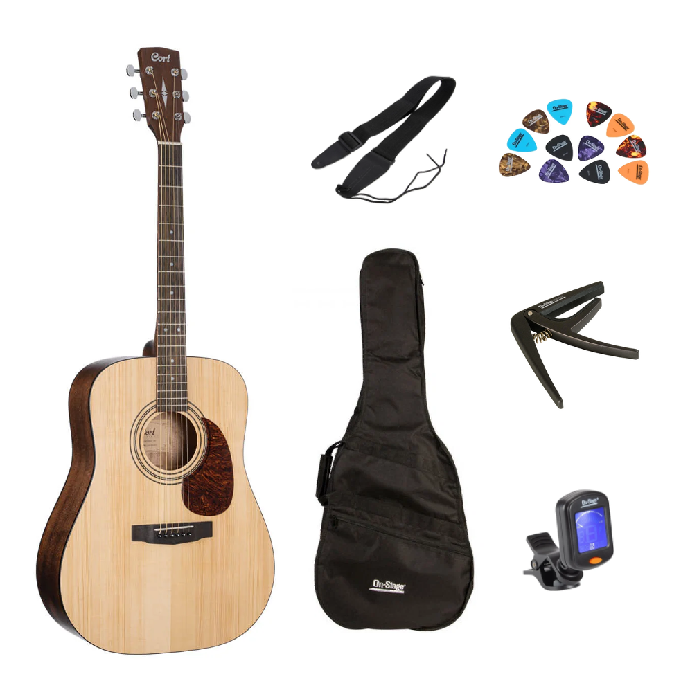 Acoustic Guitar Bundle Pack - Cort EARTH 60
