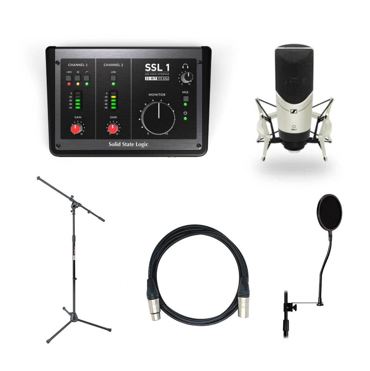 Recording Bundle - Sennheiser MK4/Solid State Logic SSL 1