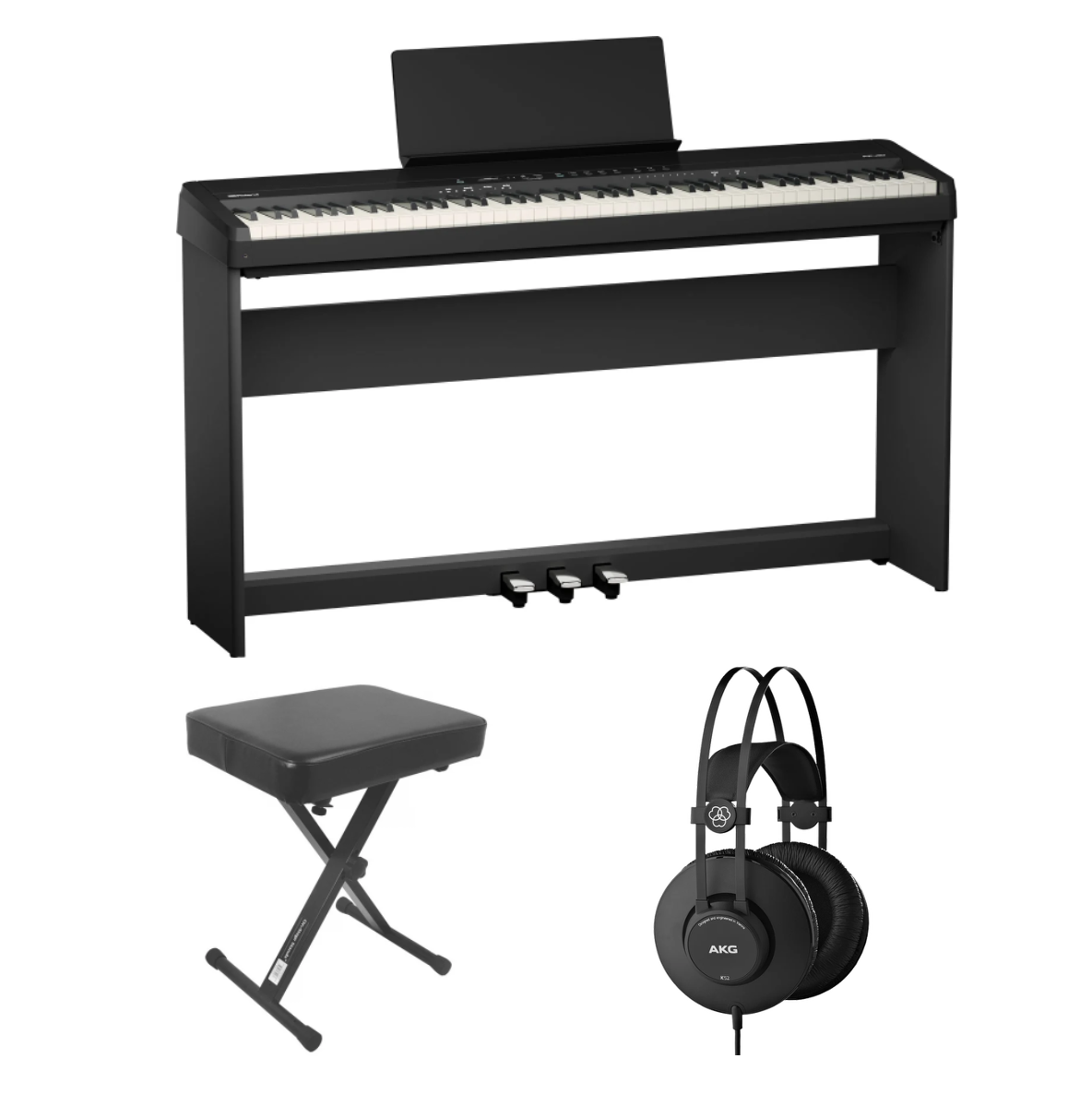 Digital Piano Bundle - Roland FP-40 Home Set Bundle (Black)