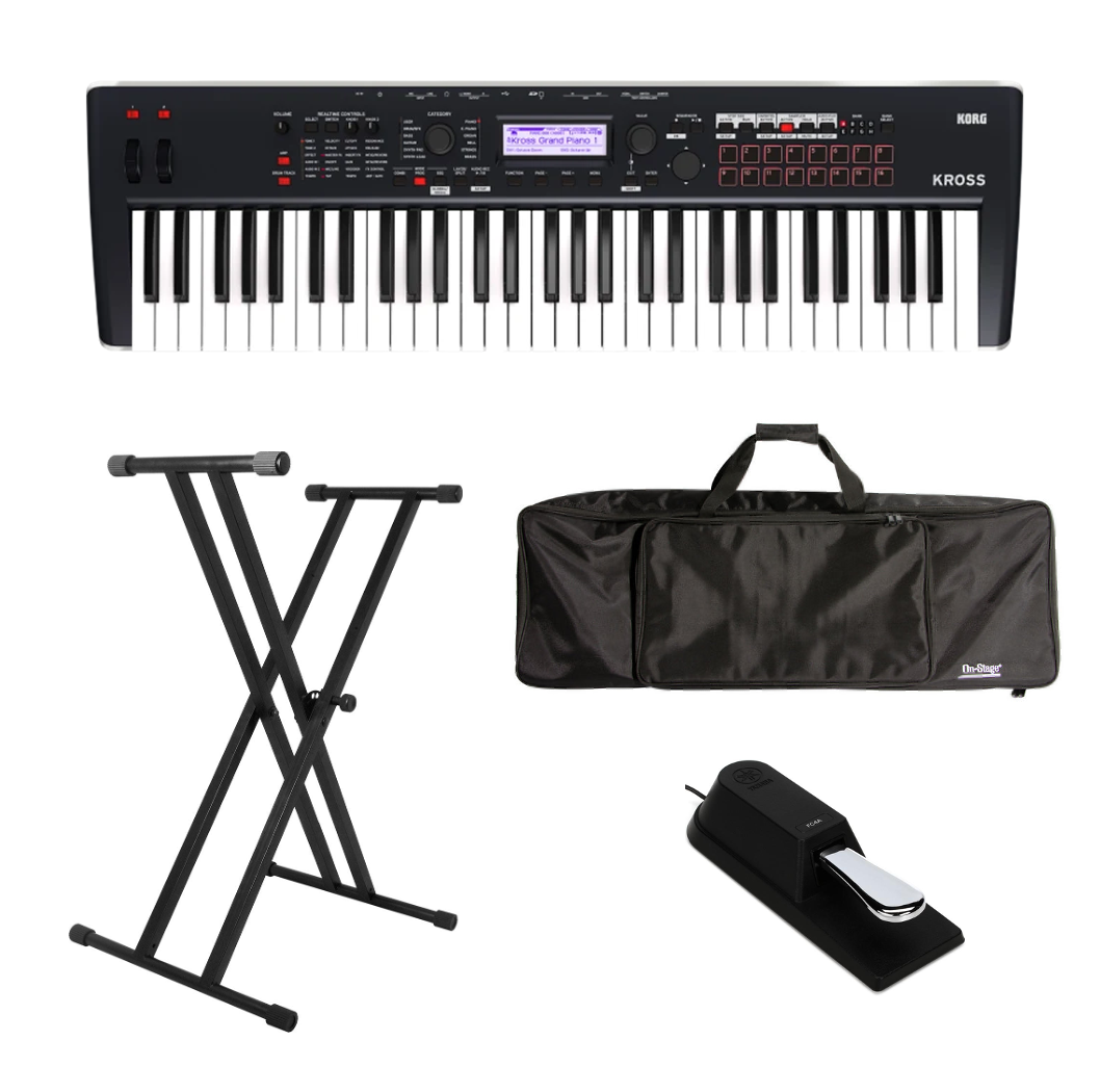 Synthesizer Workstation Bundle - Korg KROSS2-61 Synthesizer Bundle