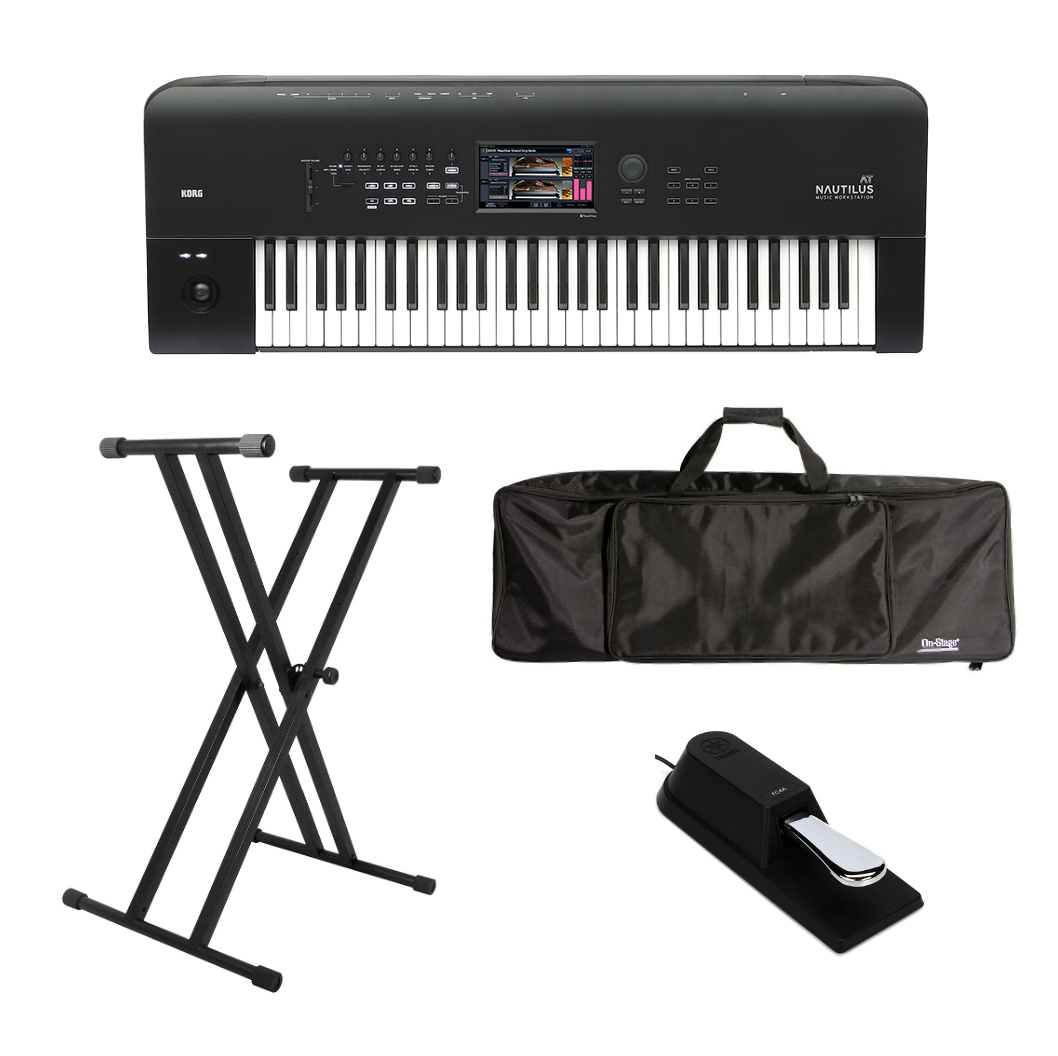 Synthesizer Workstation Bundle - Korg Nautilus 61 Synthesizer Bundle