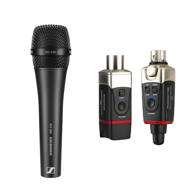 Wireless Microphone Bundle - Sennheiser MD435