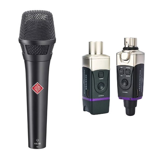 Wireless Microphone Bundle - Neumann KMS105 (Black)