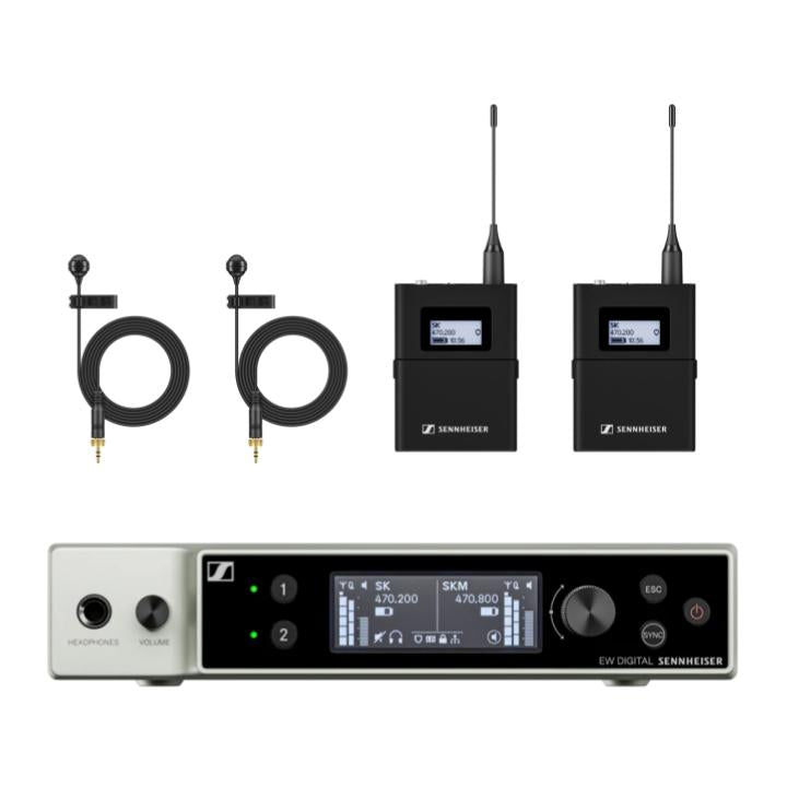 Sennheiser EW-DX ME4 SET Digital Dual Wireless Lavalier Microphone System