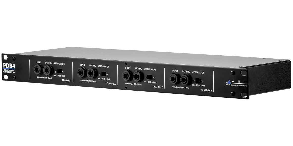 ART PDB4 4-Channel 1U Passive Rackmount DI