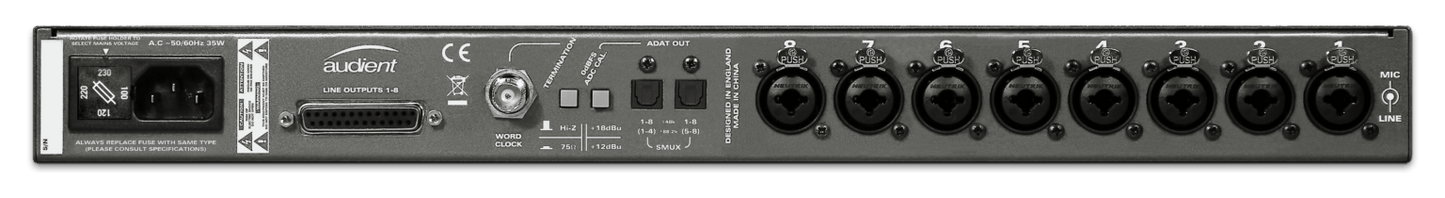 Audient ASP800 8 Channel Microphone Preamp