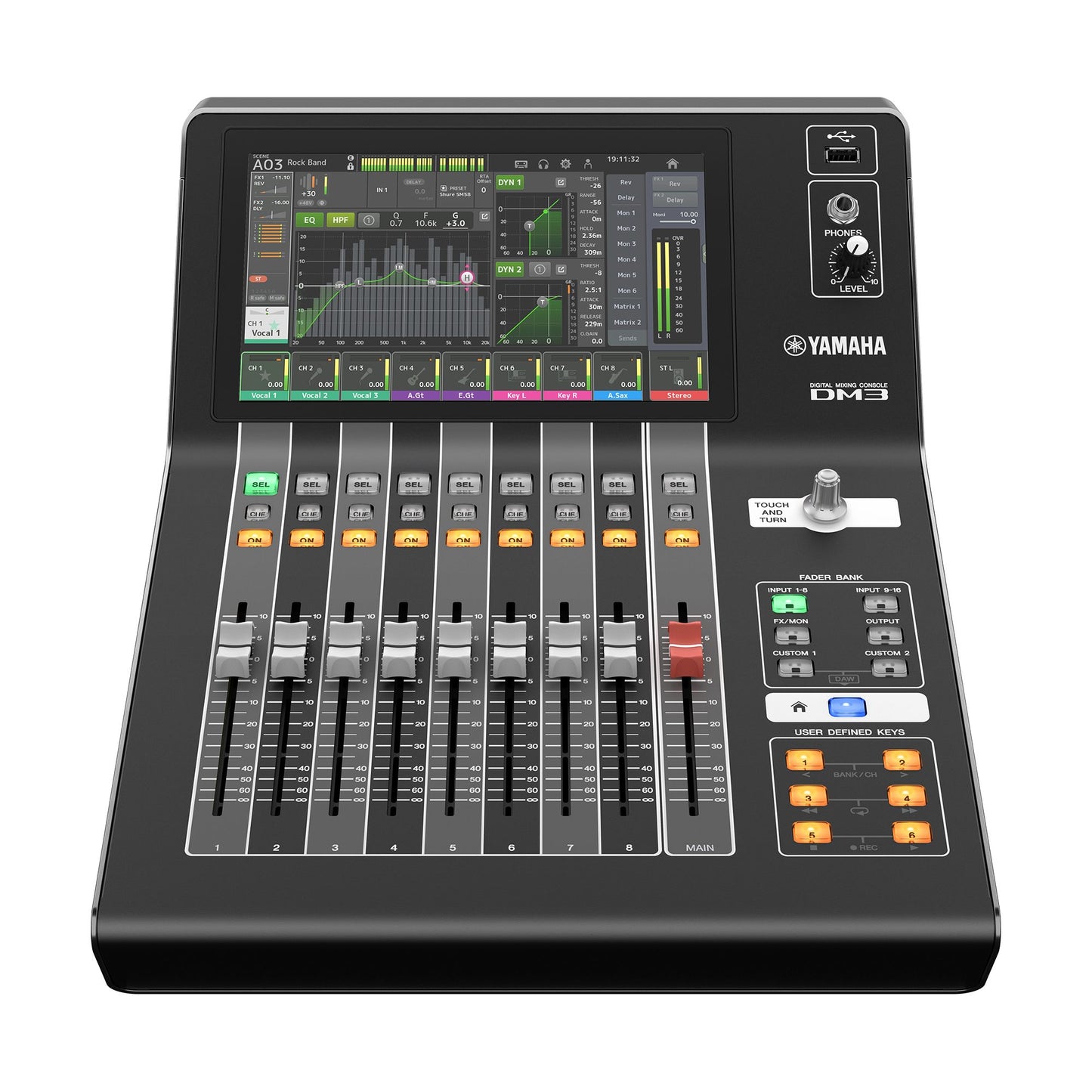 Yamaha DM3 22-Channel Digital Mixing Console with Dante