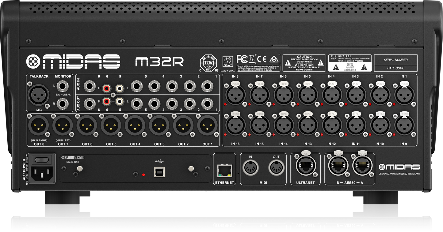 Midas M32R 40-Channel/25 Bus Digital Console