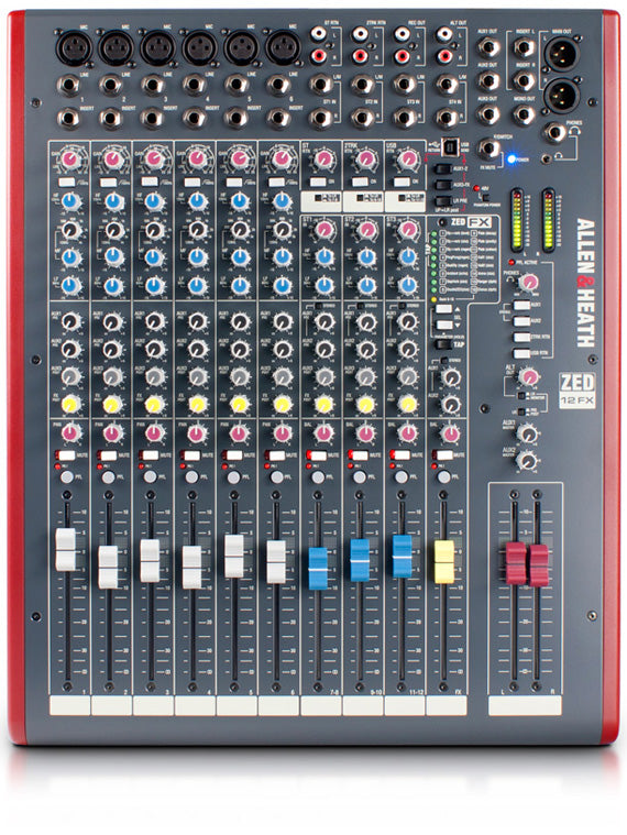 Allen & Heath ZED-12FX 12-Channel Analog Mixer with Effects