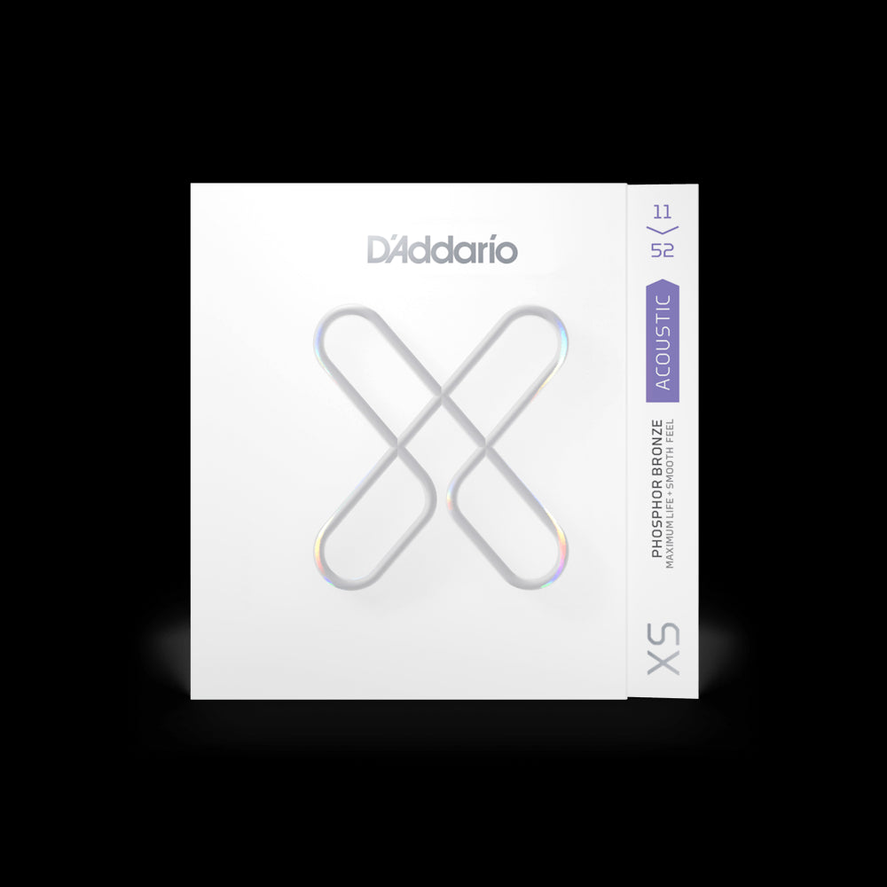 D'Addario XSAPB1152 Phosphor Bronze Acoustic Guitar Strings, 11-52