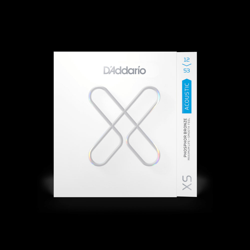 D'Addario XSAPB1253 Phosphor Bronze Acoustic Guitar Strings, 12-53