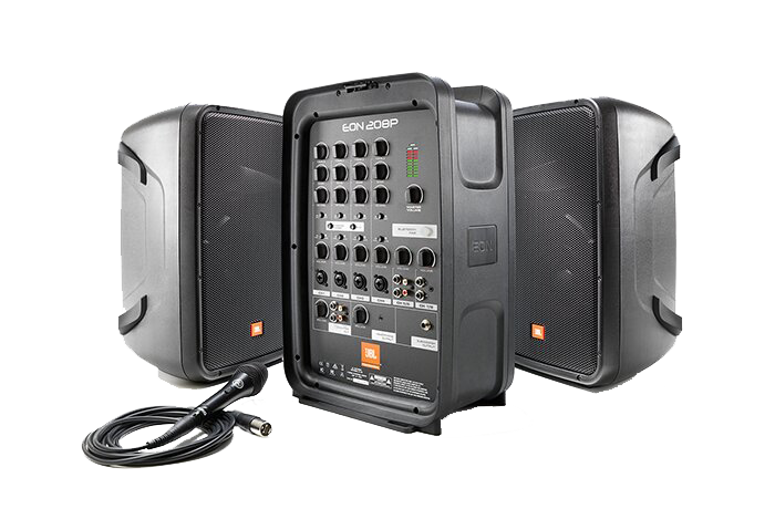JBL EON 208P 8" 2-Way Portable PA System with Mixer and Bluetooth