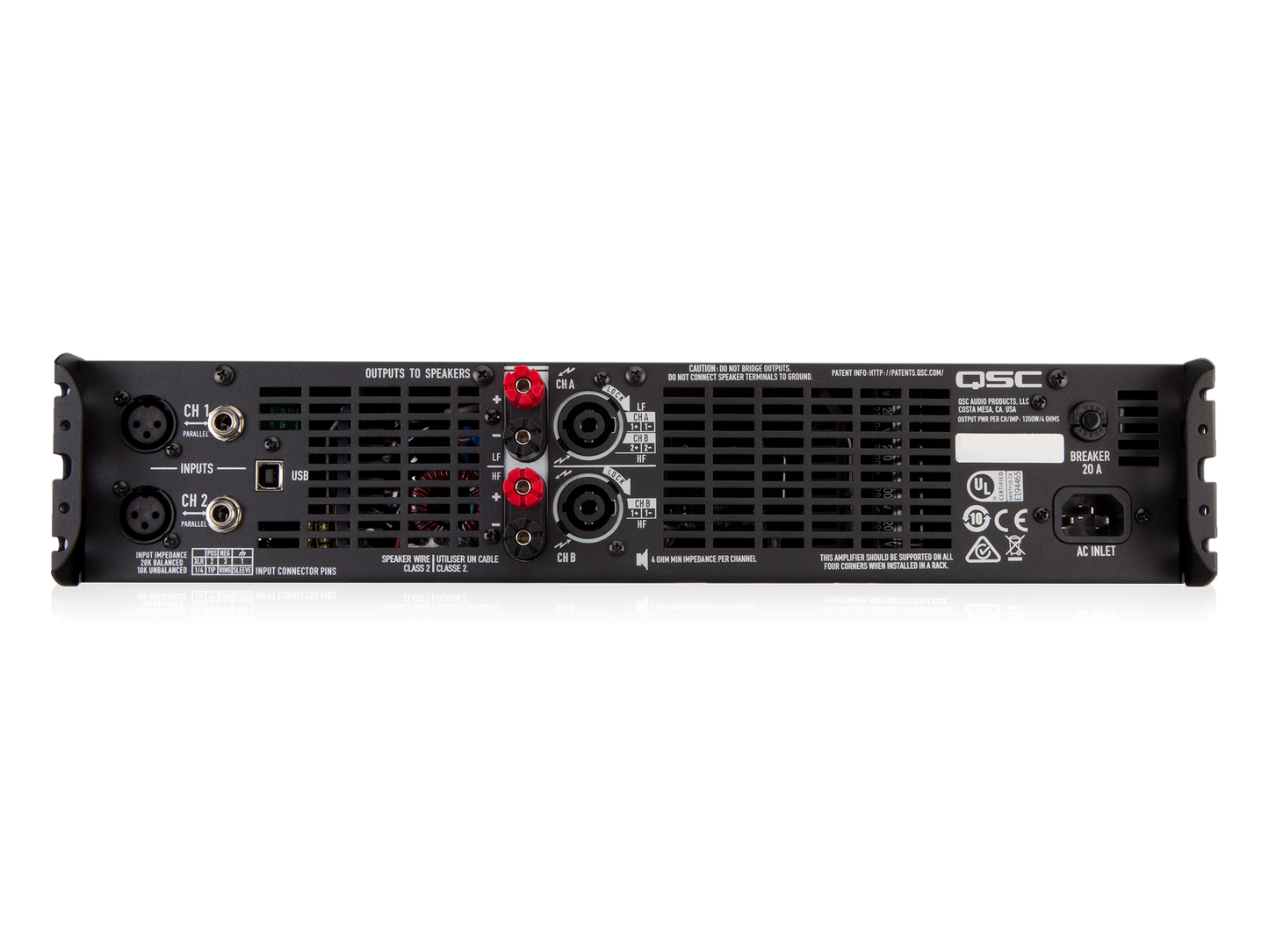 QSC GXD8 Dual Channel 800W/8Ohms Power Amplifier