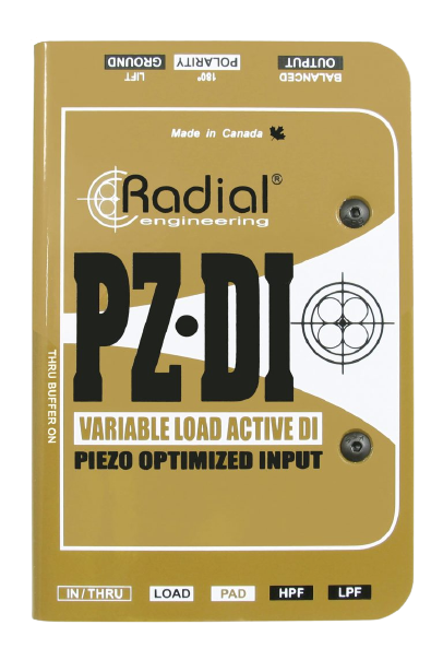 Radial Engineering PZ-DI Variable Load Piezo-Optimized Active DI Box