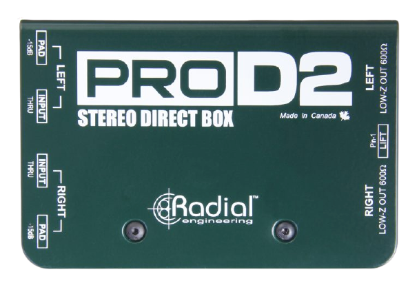 Radial Engineering ProD2 Stereo Passive DI Box
