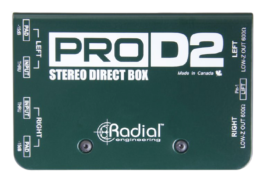 Radial Engineering ProD2 Stereo Passive DI Box