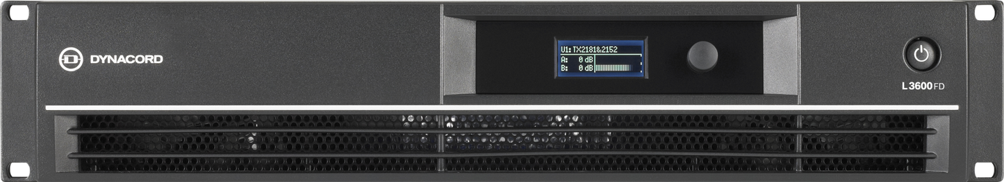 Dynacord L3600FD 900W/8 Ohms Dual Channel Power Amplifier with DSP
