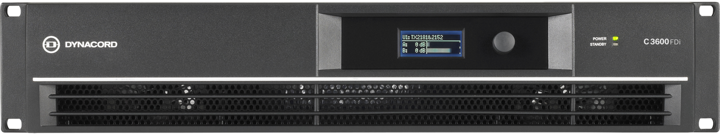 Dynacord C3600FDi 2x1800W Power Amplifier with DSP