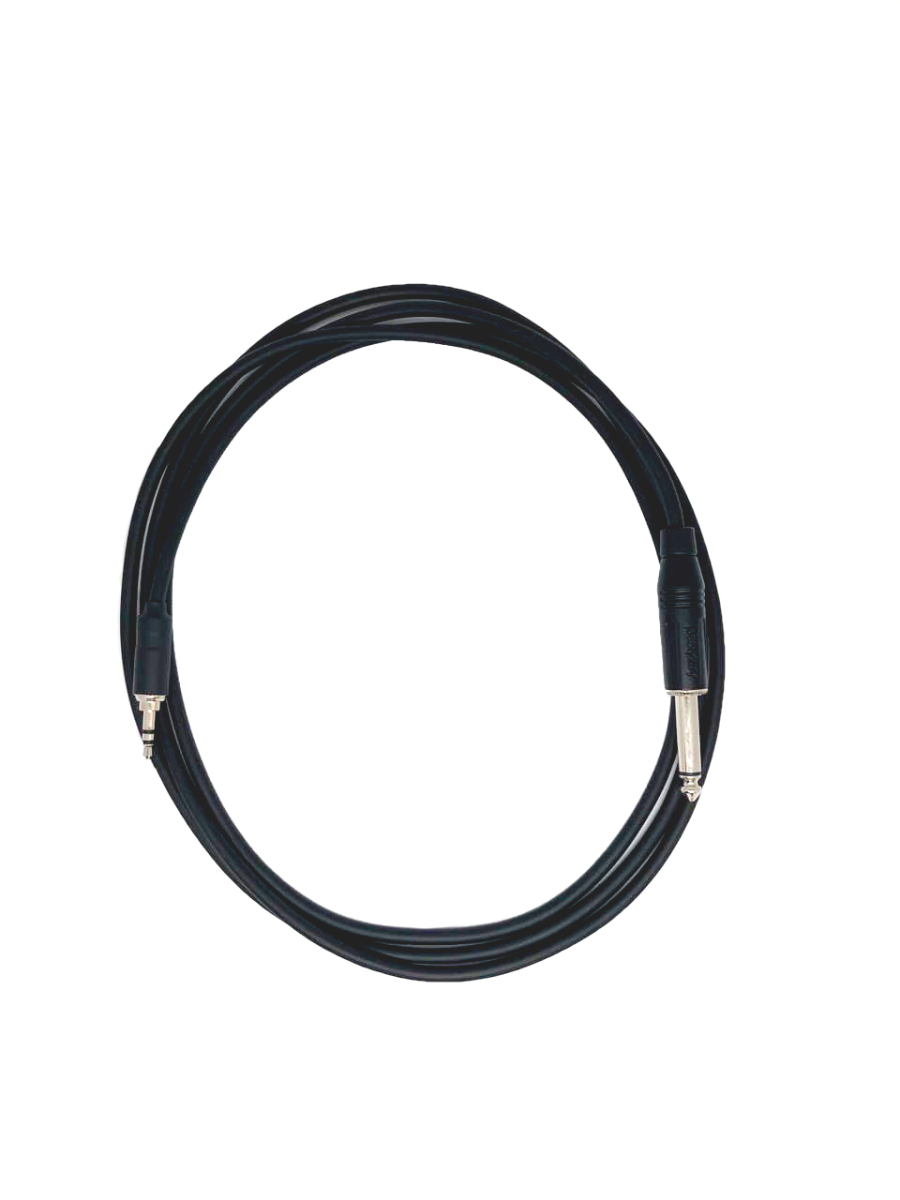 Canare IP3 Custom 3m Interconnect Cable 3.5mm TRS - 6.3mm TS