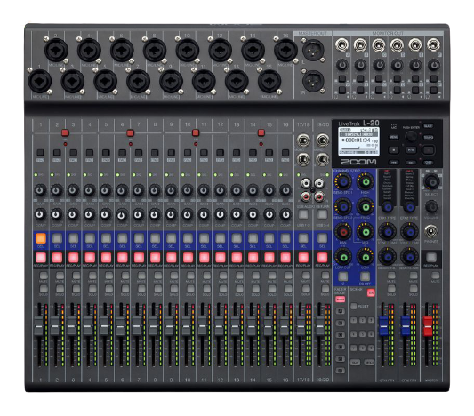 Zoom LiveTrak L-20 20-Channel Digital Mixer & Multitrack Recorder
