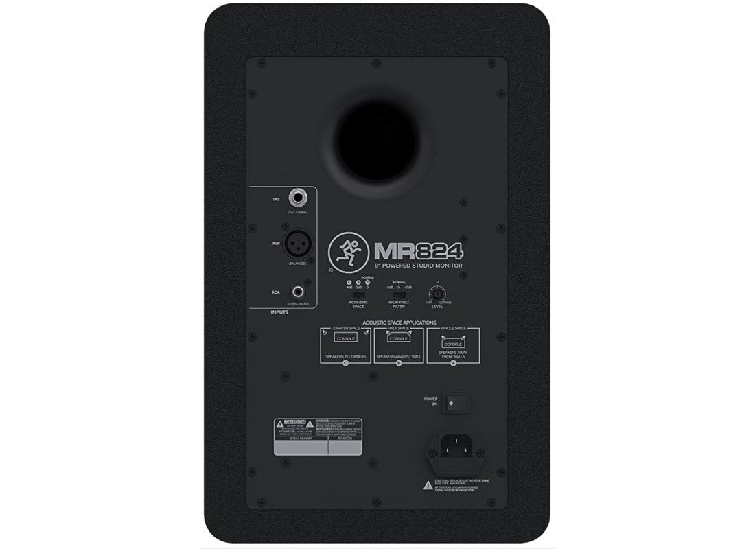 Mackie MR824 8" Powered Studio Monitors (Each)