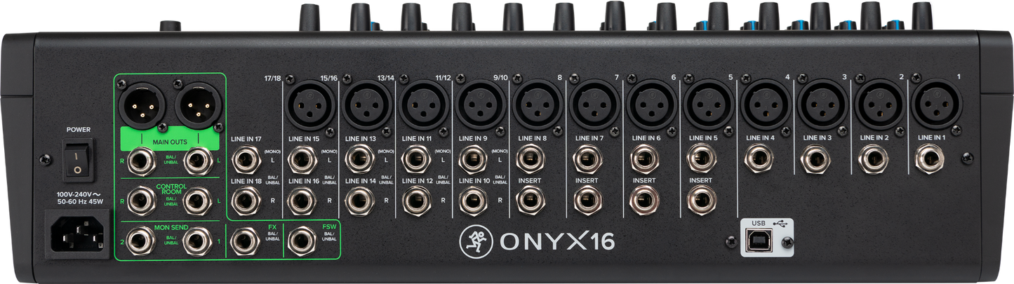Mackie ONYX 16 Premium Analog USB Mixer