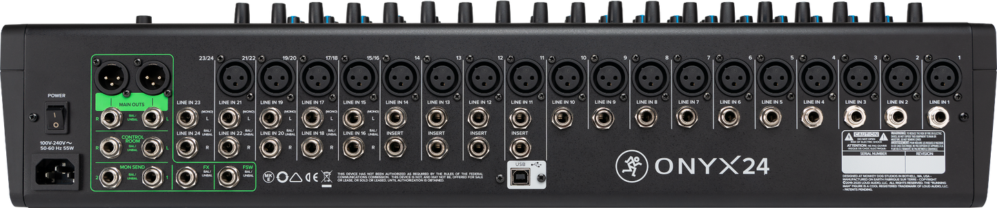 Mackie ONYX 24 Premium Analog USB Mixer