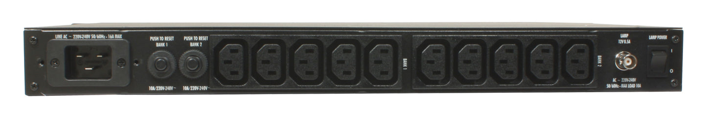 Furman PL-PRO DM C E 16A Power Conditioner with Lights, Volt/Ammeter (220V-240V)