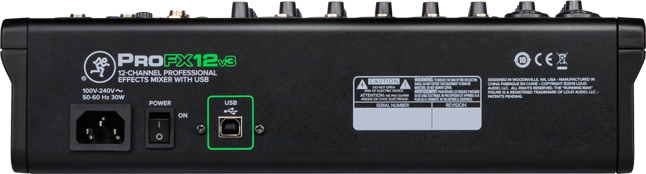 Mackie ProFX12v3 12-Channel Analog Mixer with FX