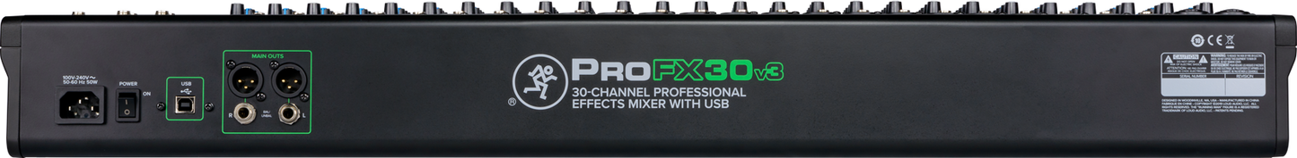 Mackie ProFX30v3 30-Channel Analog Mixer with FX