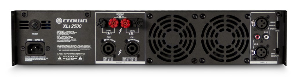 Crown XLI 2500 750W/4Ohm 2ch Power Amplifier