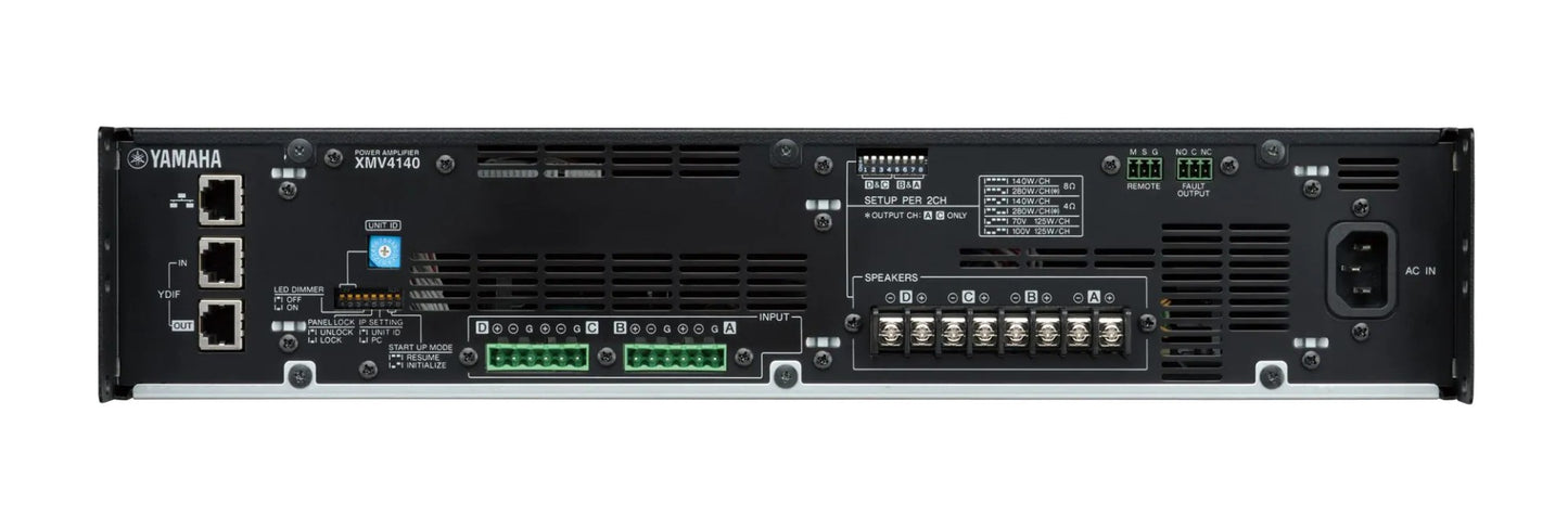 Yamaha XMV4140 4-Channel Power Amplifier with YDIF
