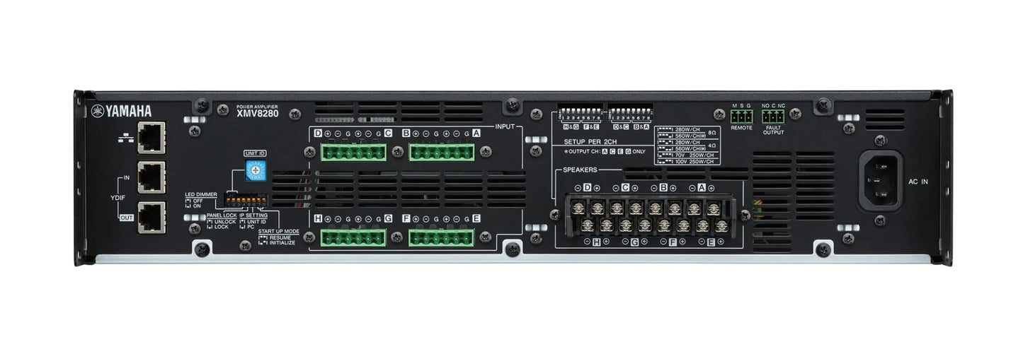 Yamaha XMV8280 8-Channel Power Amplifier