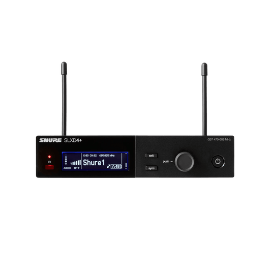 Shure SLXD4+ Single-Channel Wireless Receiver
