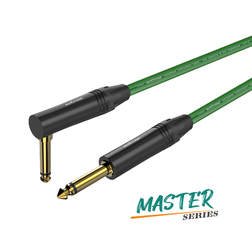 Roxtone MGJJ170 L3 Master Series 3m Angled Instrument Cable