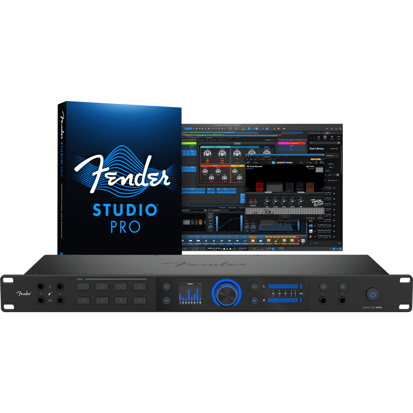 Fender Studio QUANTUM HD 8 26x30 USB-C Audio Interface