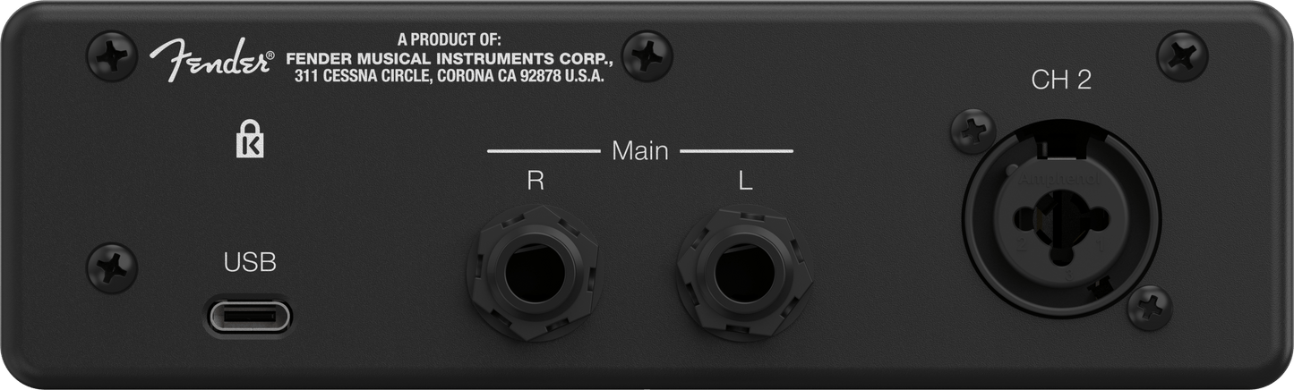 Fender Studio QUANTUM LT 2 2x2 USB-C Audio Interface