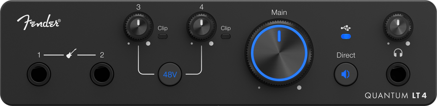 Fender Studio QUANTUM LT 4 4x2 USB-C Audio Interface