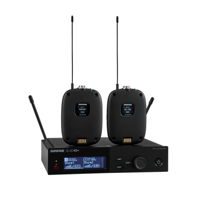 Shure SLXD14D+ Dual-Channel Wireless Bodypack System w/o Mic