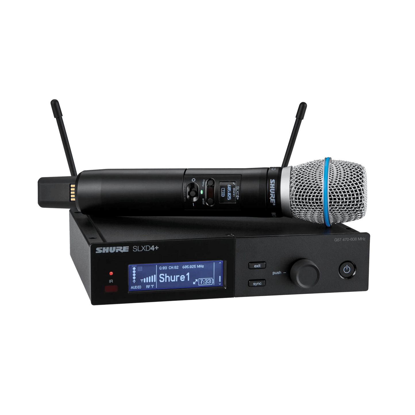 Shure SLXD24+/B87A Wireless Handheld Microphone System with BETA 87A Capsule