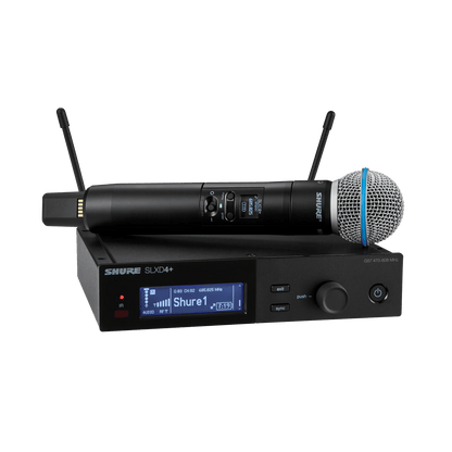Shure SLXD24+/B58 Wireless Handheld Microphone System with BETA 58A Capsule