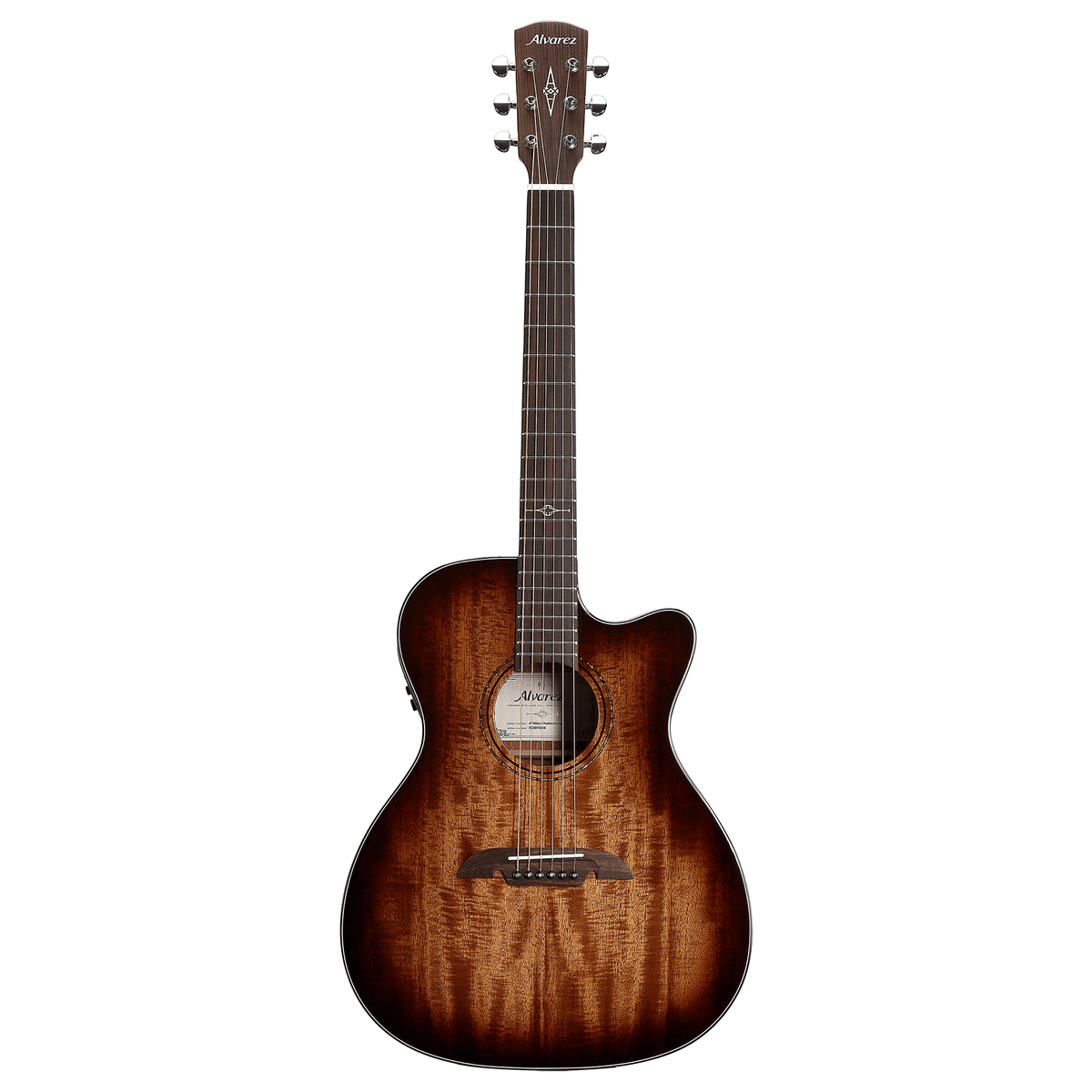 Alvarez AF66CE SHADOWBURST Solid-Top Folk Acoustic Guitar w/ Pickup