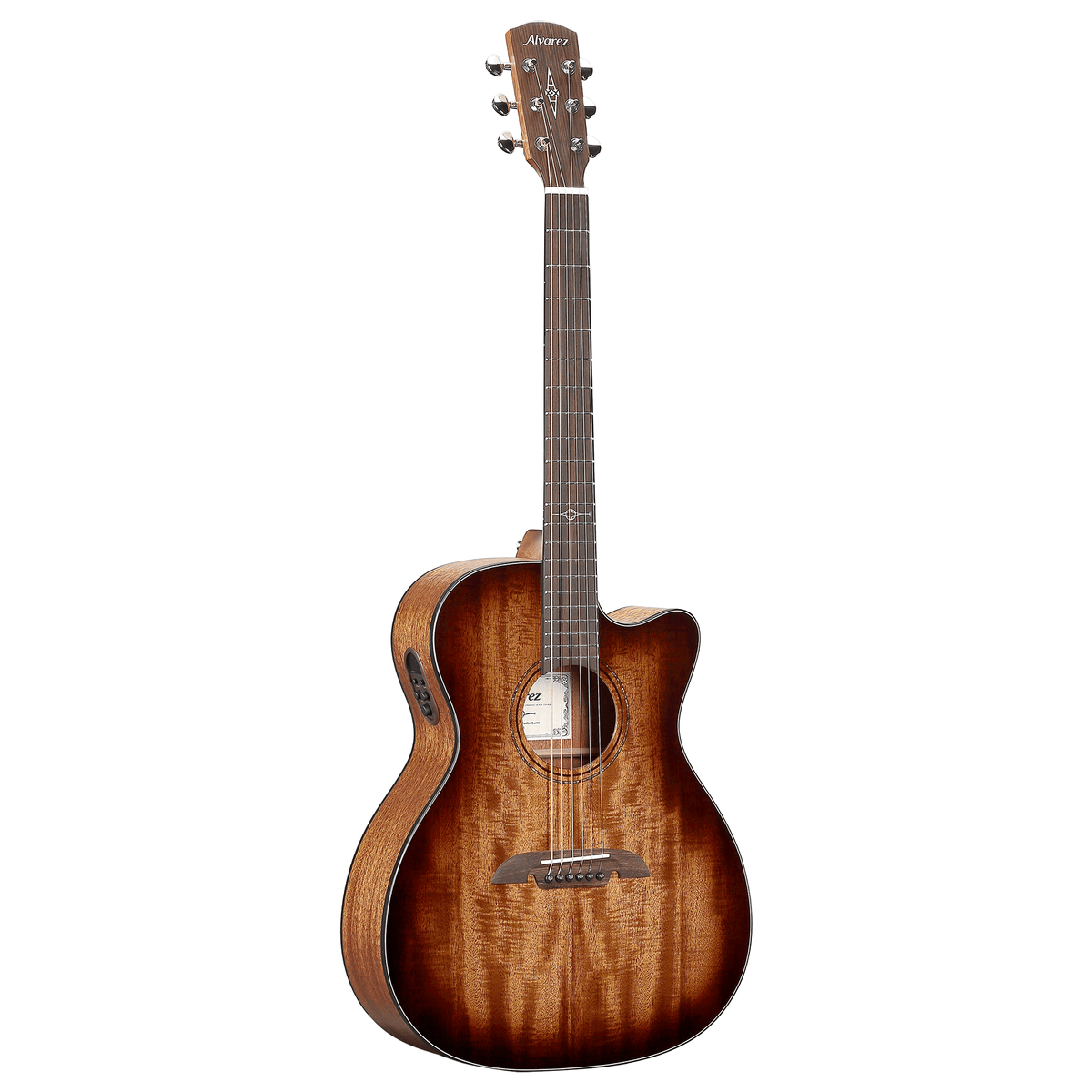 Alvarez AF66CE SHADOWBURST Solid-Top Folk Acoustic Guitar w/ Pickup