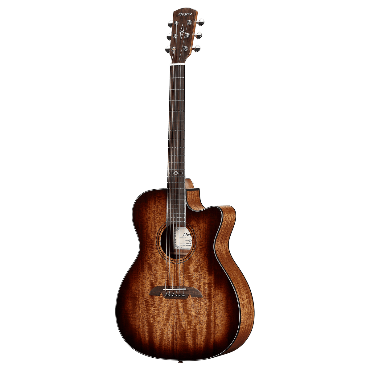 Alvarez AF66CE SHADOWBURST Solid-Top Folk Acoustic Guitar w/ Pickup